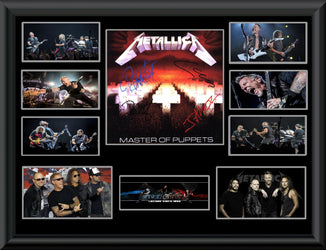 Metallica signed "Master Of Puppets " LP loading=