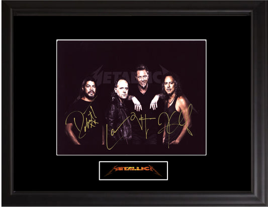 Metallica  Autographed photo - Zion Graphic Collectibles