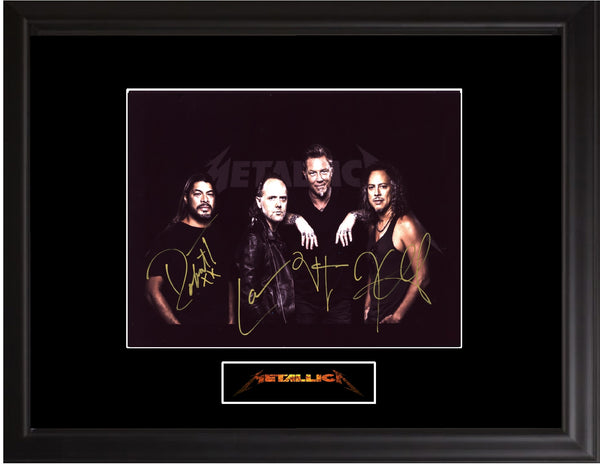 Metallica  Autographed photo - Zion Graphic Collectibles