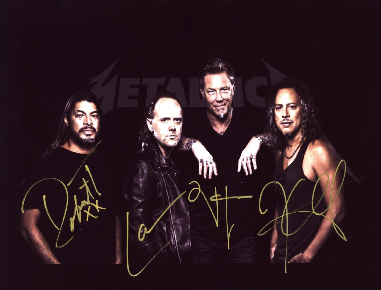 Metallica  Autographed photo - Zion Graphic Collectibles