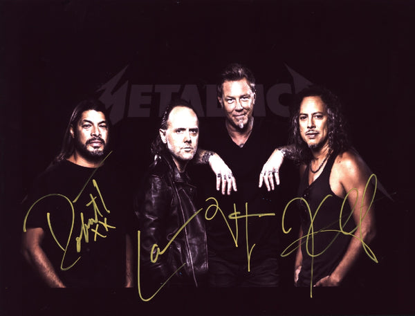 Metallica  Autographed photo - Zion Graphic Collectibles