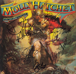 Molly Hatchet Autographed lp loading=