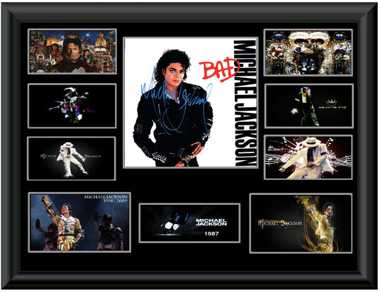 Michael Jackson Autographed "BAD" LP - Zion Graphic Collectibles