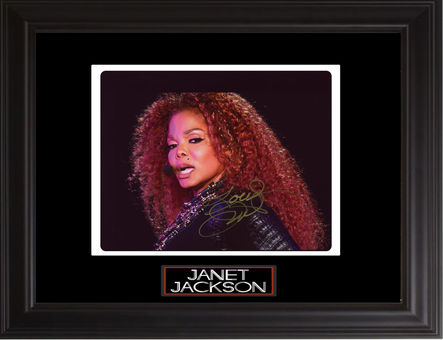 Janet Jackson Autographed Photo | Professionally Framed - Zion Graphic Collectibles
