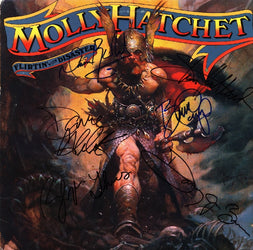 Molly Hatchet Autographed lp - Zion Graphic Collectibles loading=