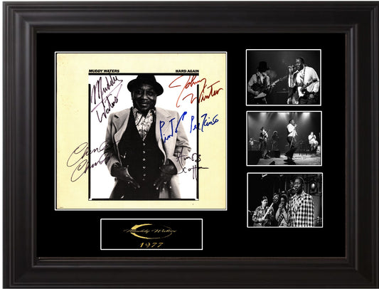 Muddy Waters Band Signed Hard Again Album - Zion Graphic Collectibles