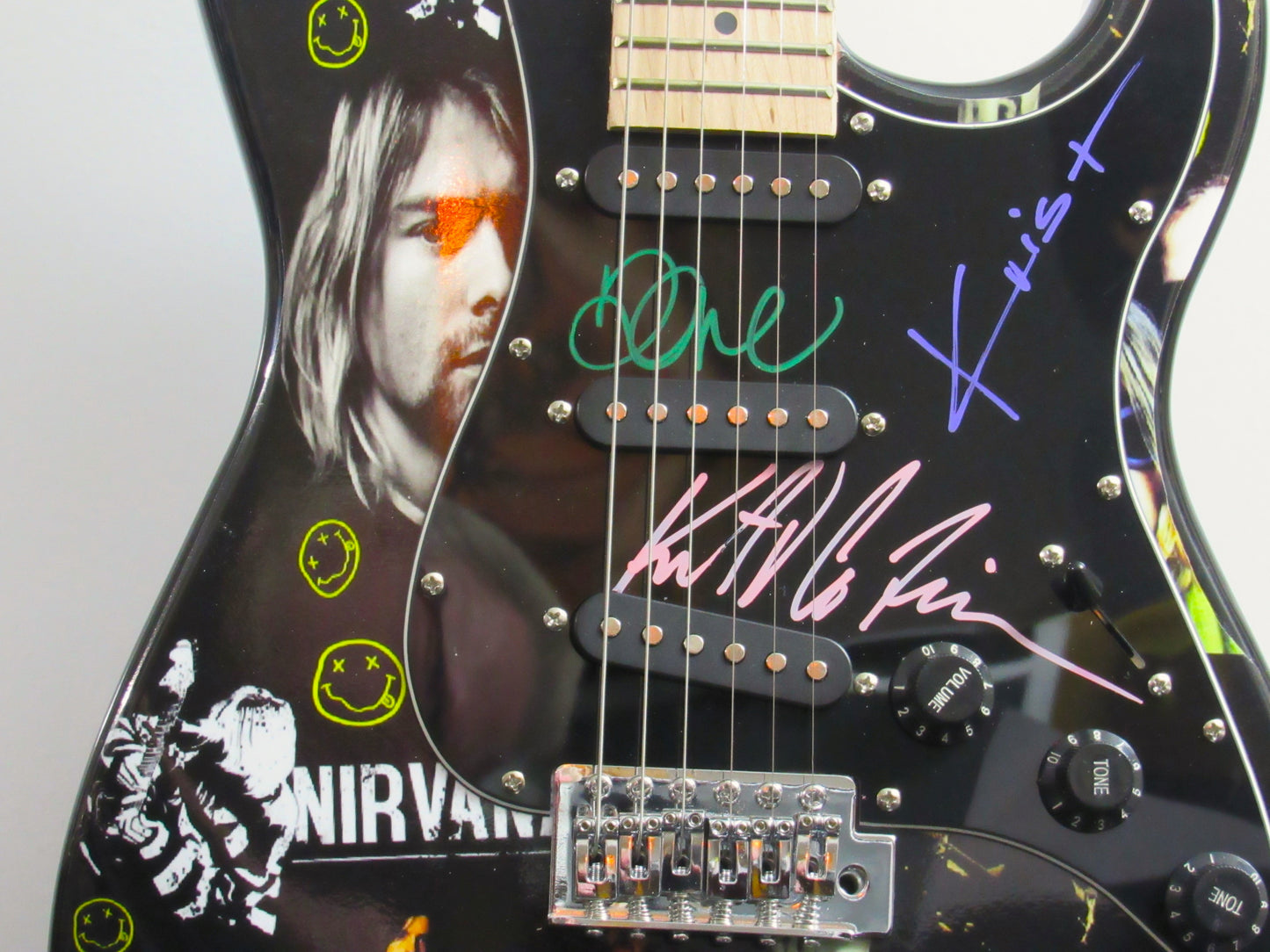 Nirvana Autographed Guitar - Zion Graphic Collectibles