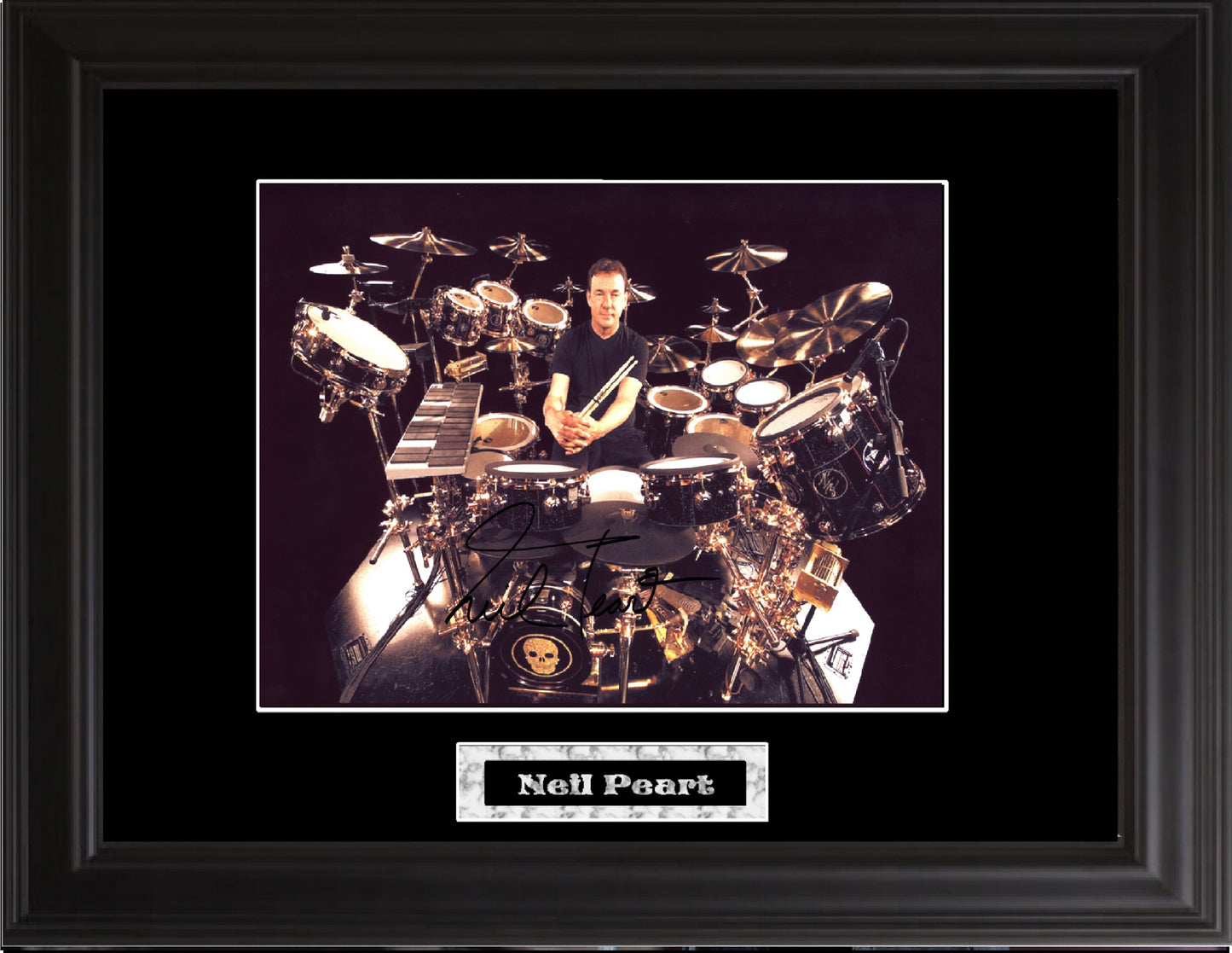 Neil Peart Autographed Photo - Zion Graphic Collectibles