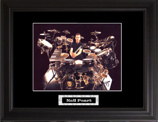 Neil Peart Autographed Photo - Zion Graphic Collectibles