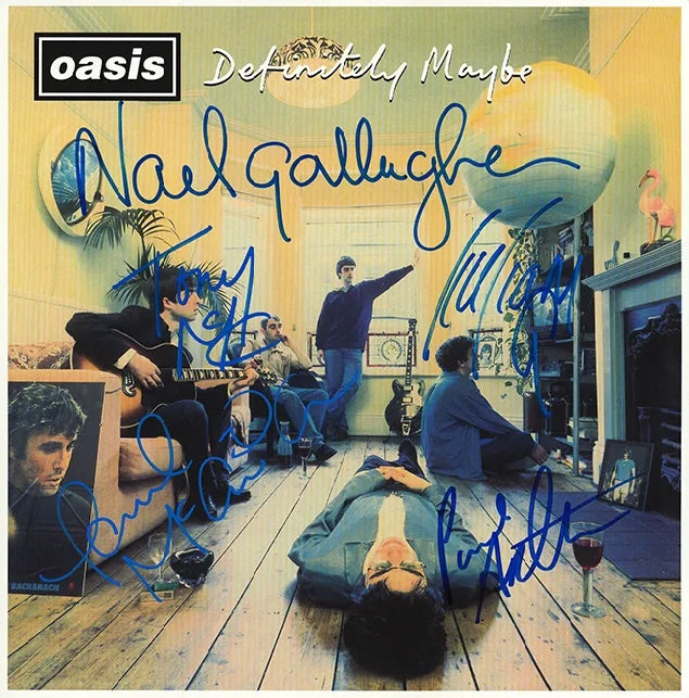 Oasis Band Signed Definitely Maybe LP