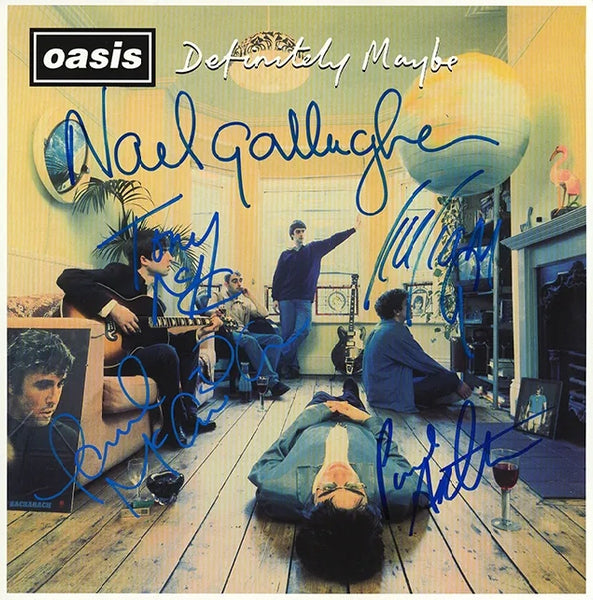 Oasis Band Signed Definitely Maybe LP