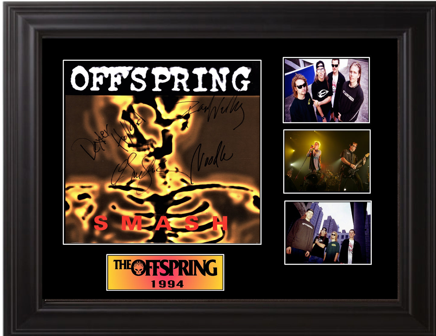 Offspring Band Autographed Lp - Zion Graphic Collectibles