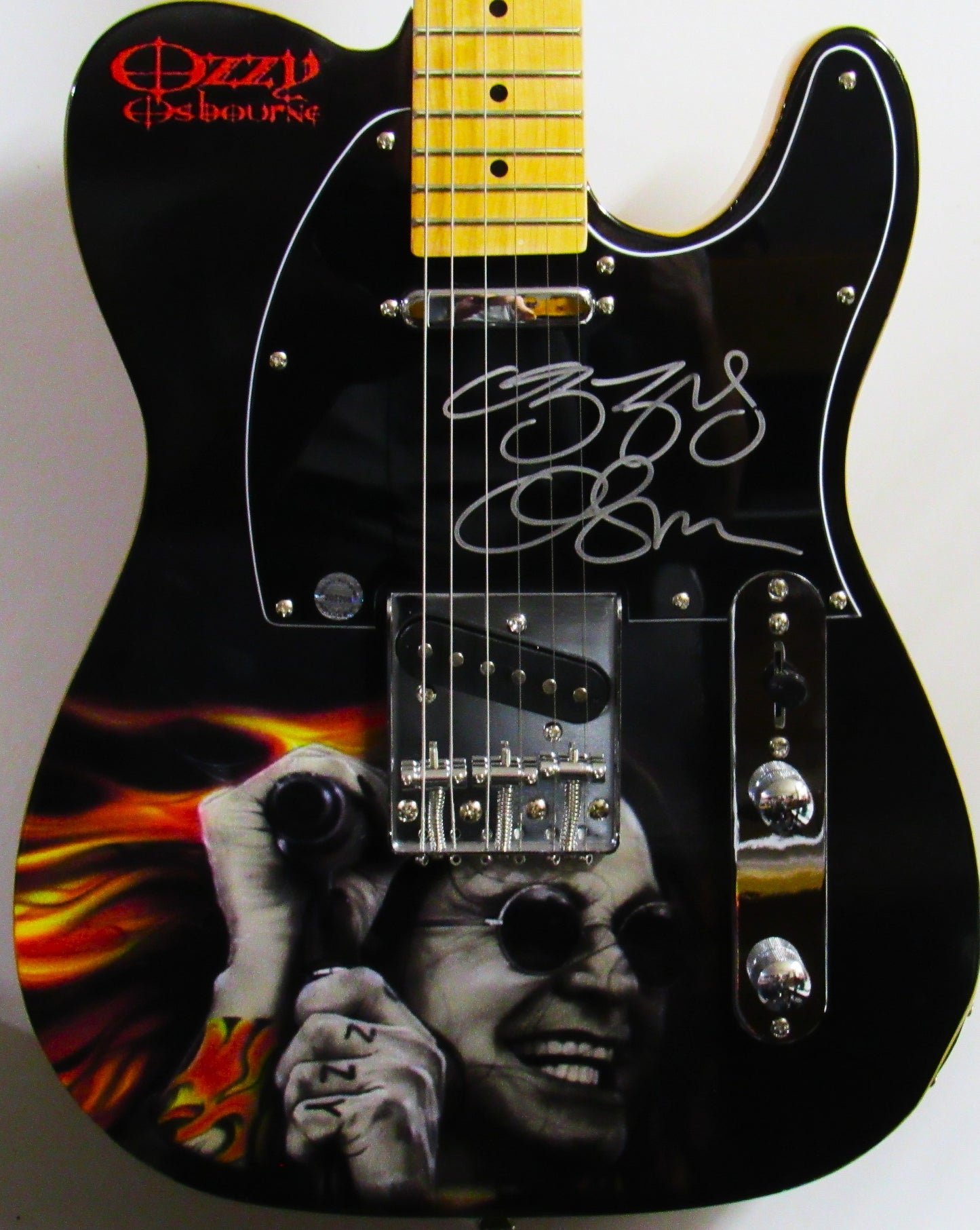Ozzy Osbourne Autographed Guitar - Zion Graphic Collectibles