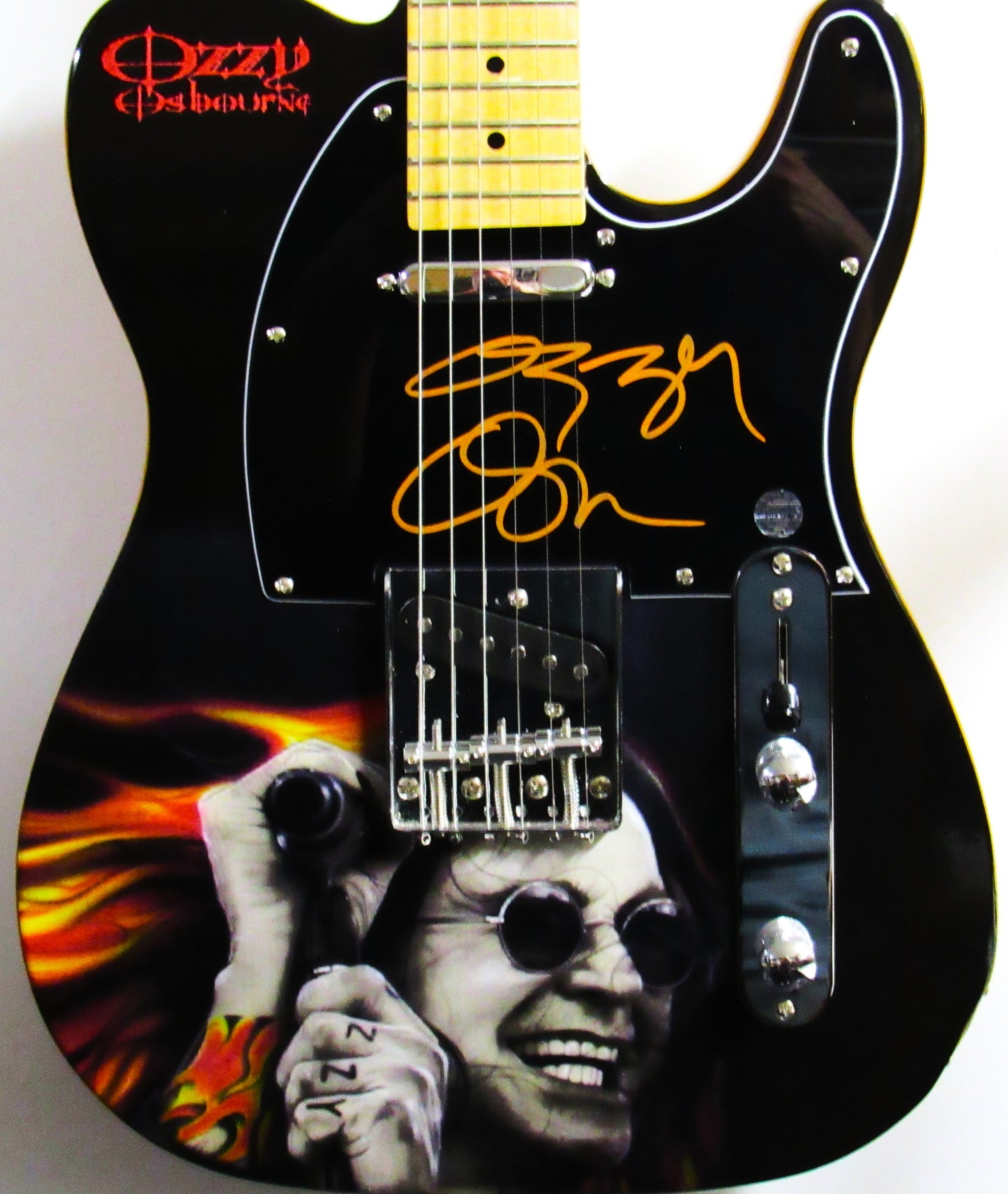 Ozzy Osbourne Autographed Guitar - Zion Graphic Collectibles