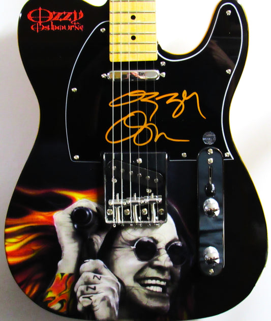 Ozzy Osbourne Autographed Guitar - Zion Graphic Collectibles