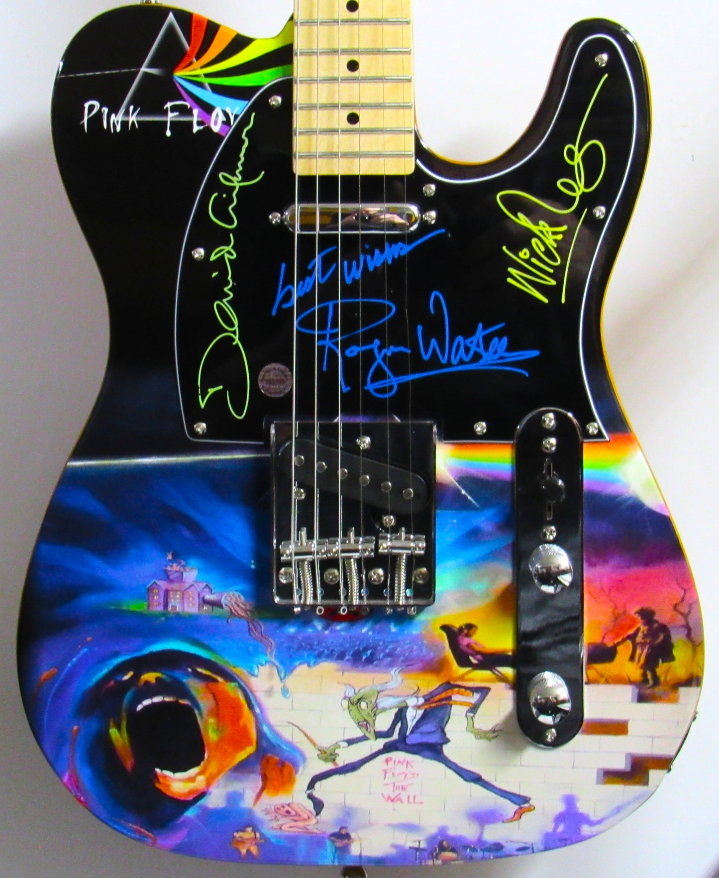 Pink Floyd Autographed Guitar