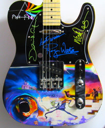 Pink Floyd Autographed Guitar