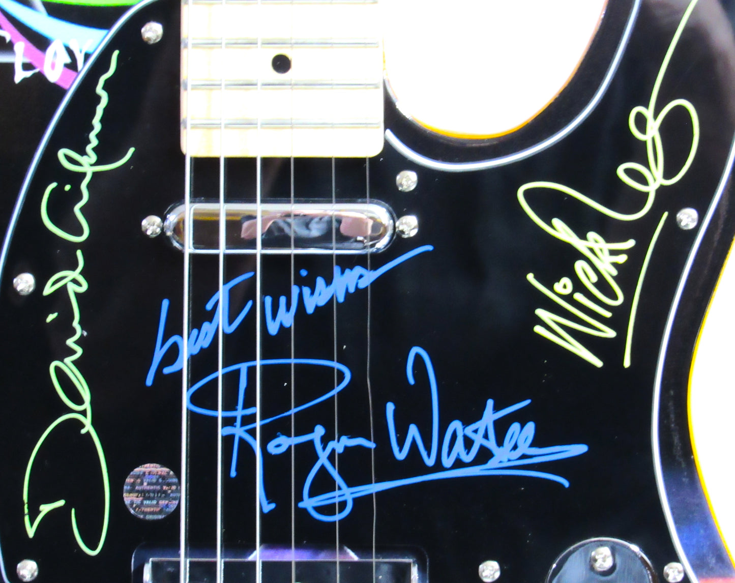 Pink Floyd Autographed Guitar