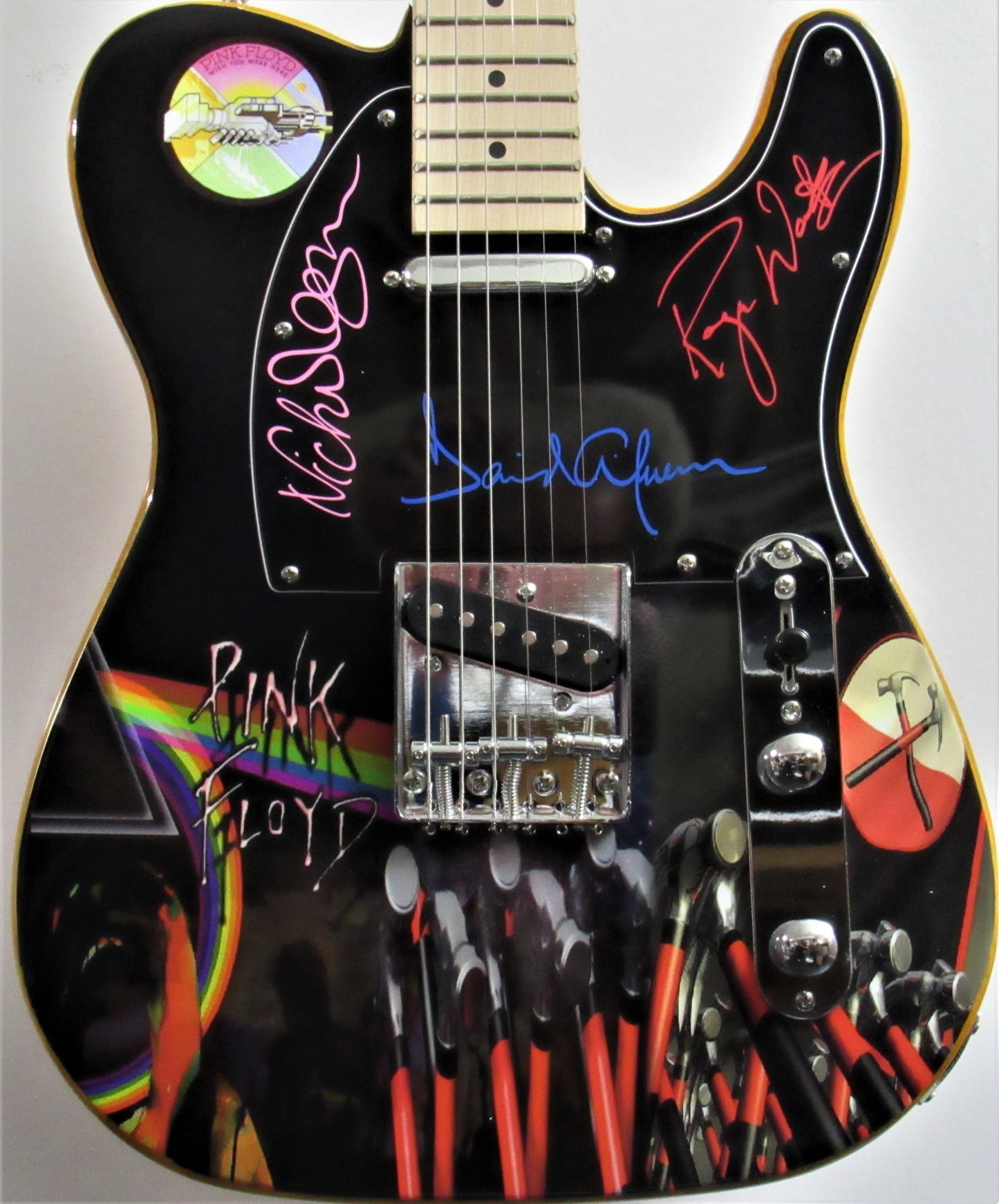 Pink Floyd Autographed Guitar - Zion Graphic Collectibles