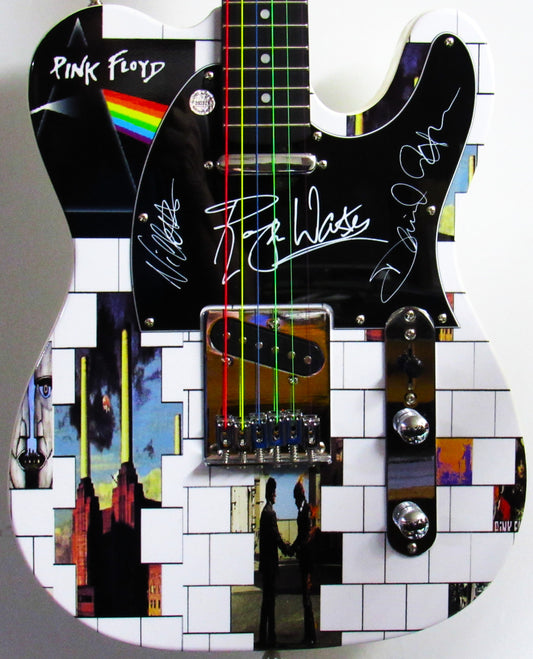 Pink Floyd Autographed Guitar - Zion Graphic Collectibles