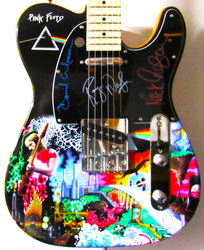 Pink Floyd Autographed Guitar loading=