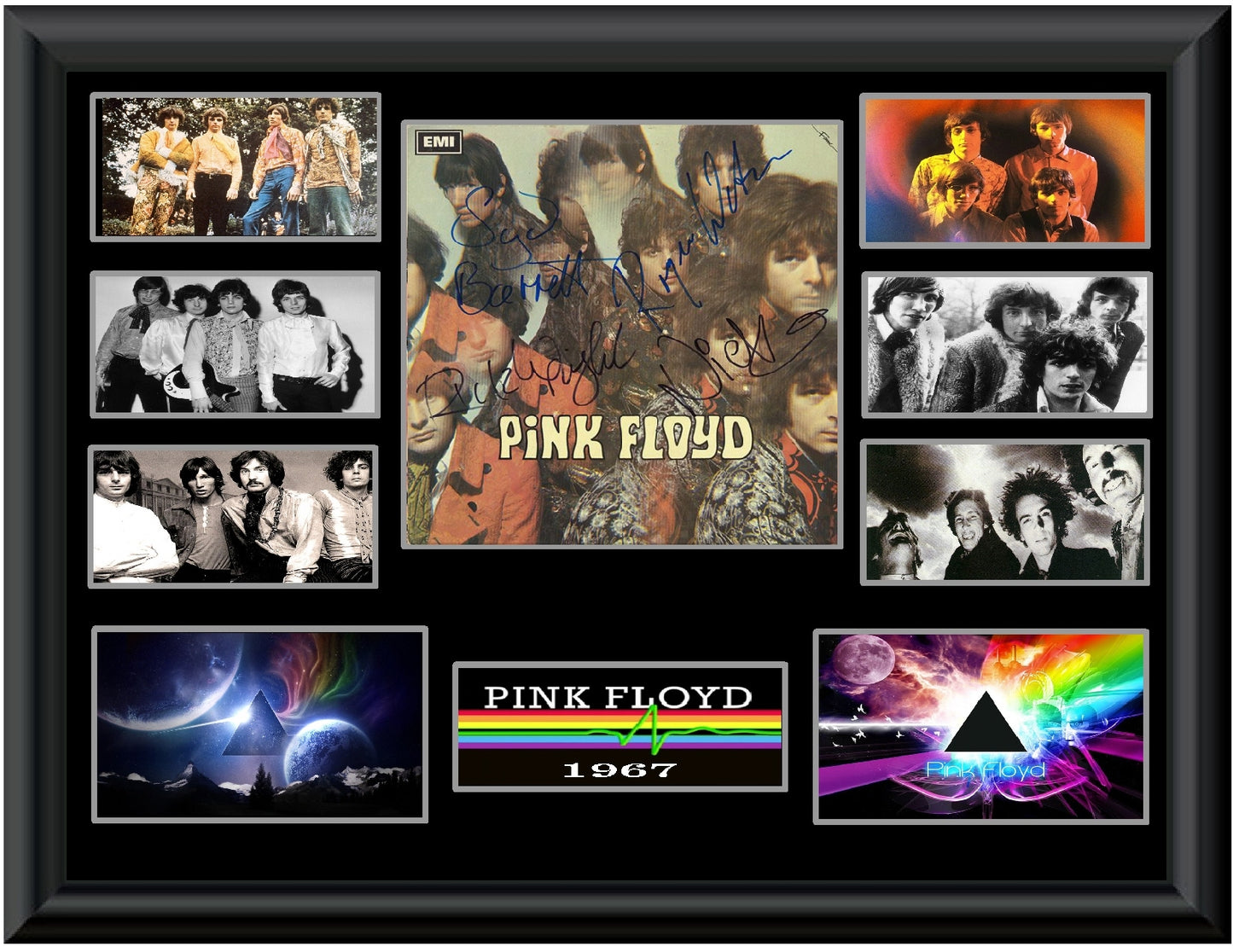 Pink Floyd Autographed LP with Syd Barrett