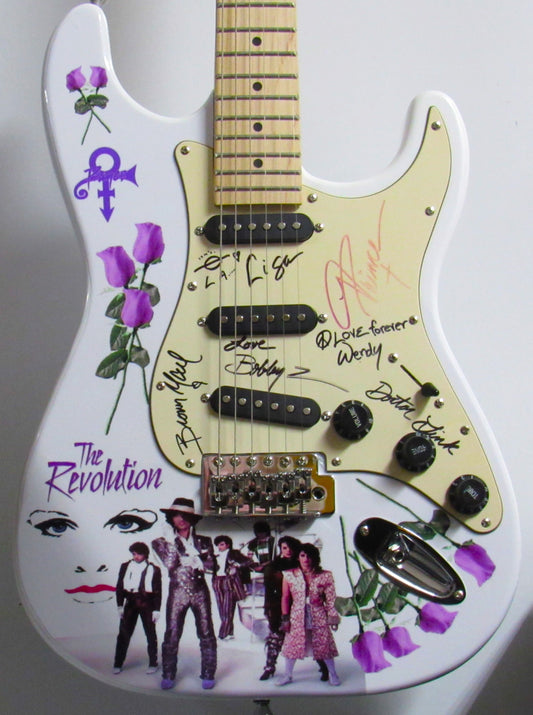 Prince & The Revolution Signed Guitar - Zion Graphic Collectibles