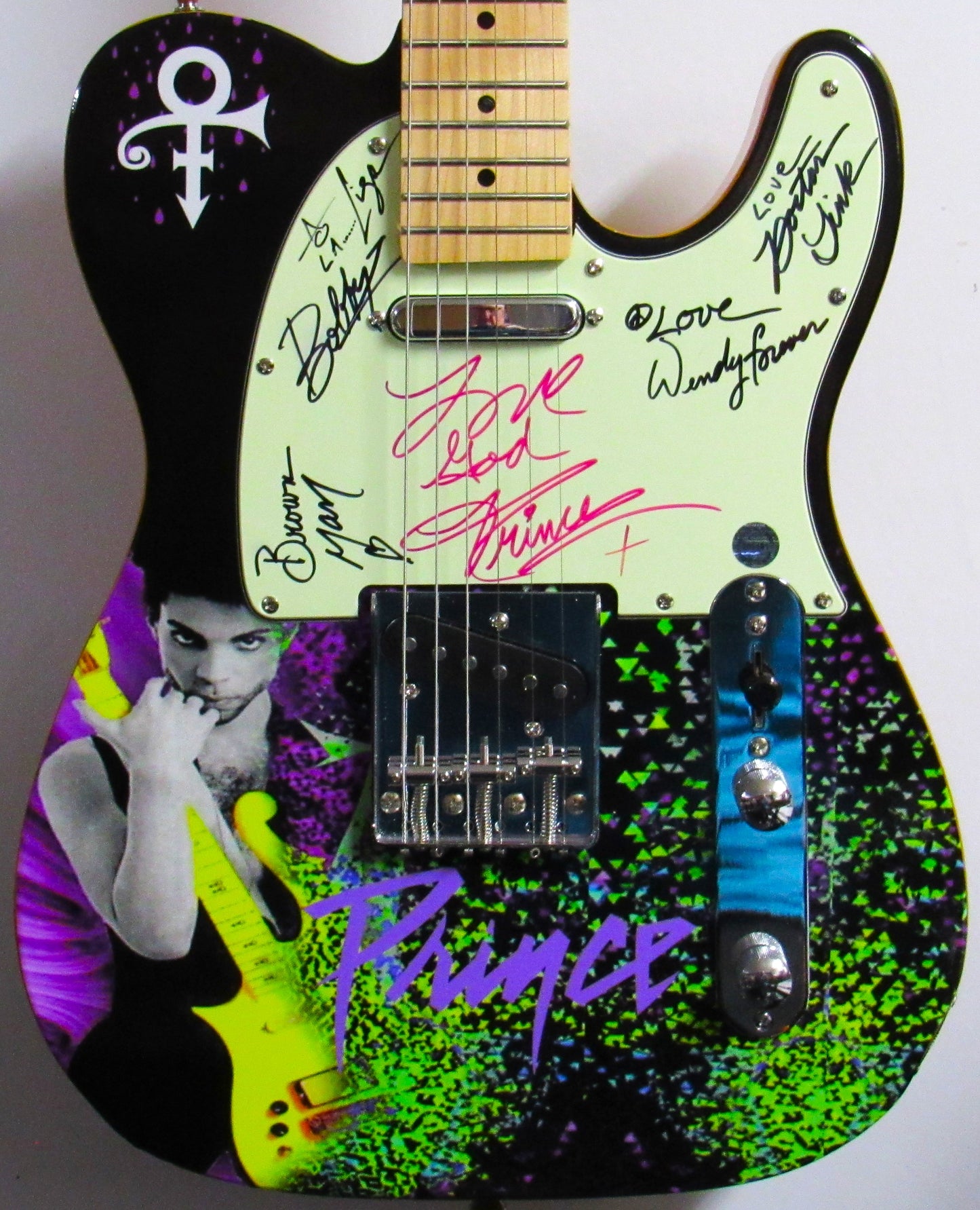 Prince & Revolution Signed Guitar|Zion Graphic Collectibles