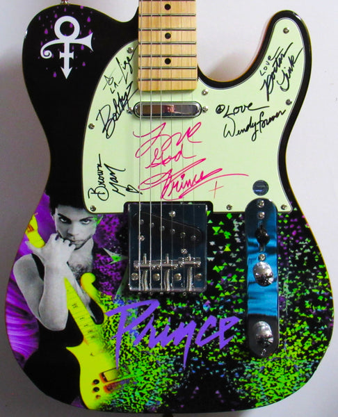 Prince & The Revolution Signed Guitar - Zion Graphic Collectibles