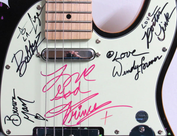 Prince & The Revolution Signed Guitar - Zion Graphic Collectibles