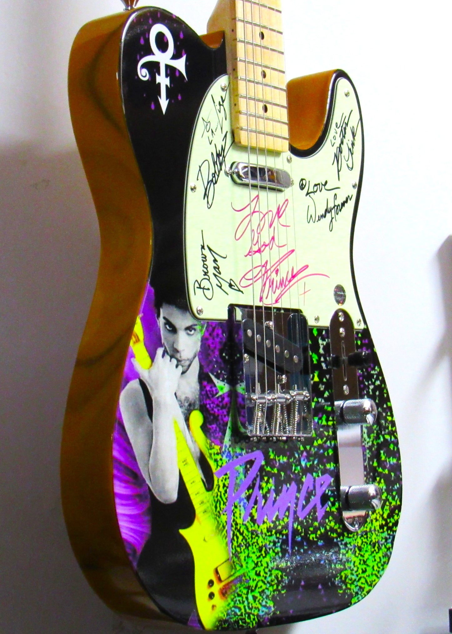 Prince & The Revolution Signed Guitar - Zion Graphic Collectibles
