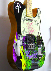 Prince & The Revolution Signed Guitar - Zion Graphic Collectibles loading=