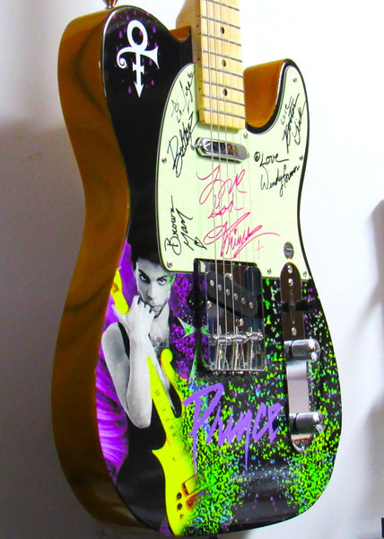 Prince & The Revolution Signed Guitar - Zion Graphic Collectibles