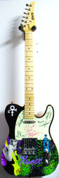 Prince & The Revolution Signed Guitar - Zion Graphic Collectibles loading=