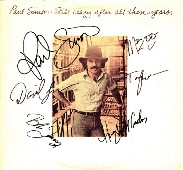 Paul Simon Band Signed still crazy Album - Zion Graphic Collectibles
