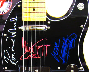 Rolling Stones Autographed guitar loading=