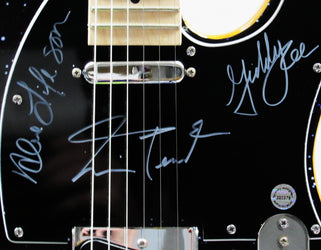 Rush Autographed Guitar loading=