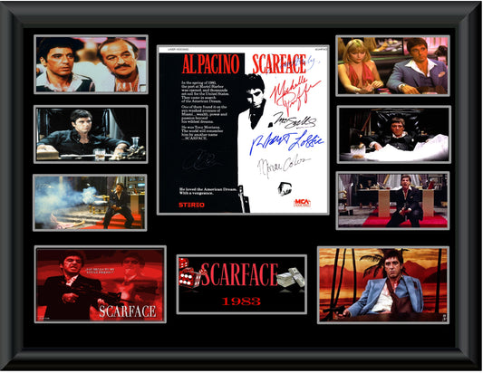 Scarface Cast Signed by 7 Movie Laser Disc - Zion Graphic Collectibles