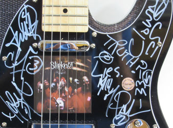 Slipknot Autographed Guitar - Zion Graphic Collectibles loading=