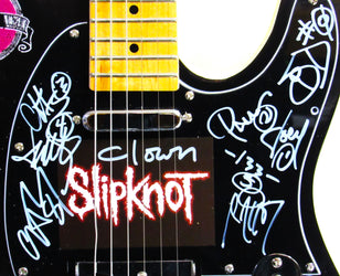 Slipknot Autographed Guitar