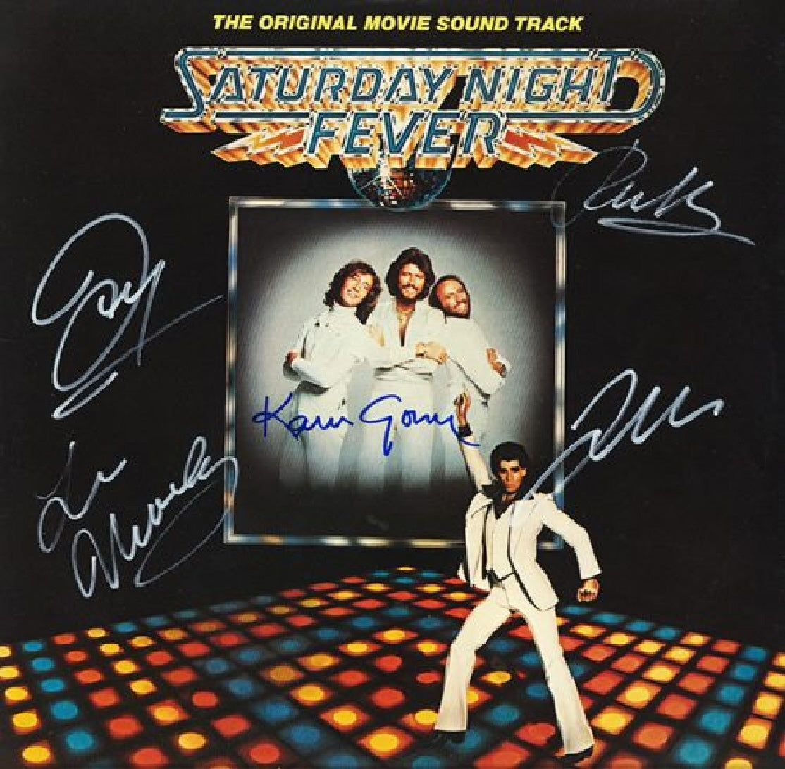 Saturday Night Fever Cast Signed Movie Soundtrack