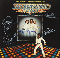 Saturday Night Fever Cast Signed Movie Soundtrack loading=