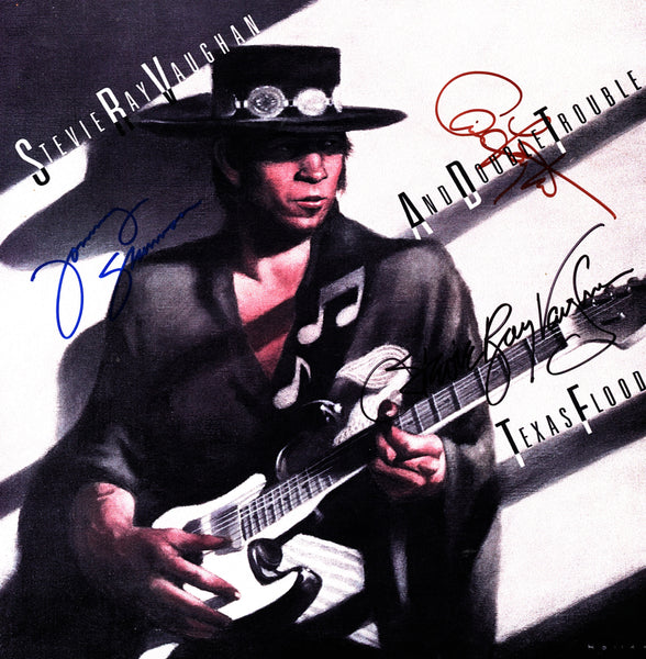 Stevie Ray Vaughan Autographed LP - Zion Graphic Collectibles
