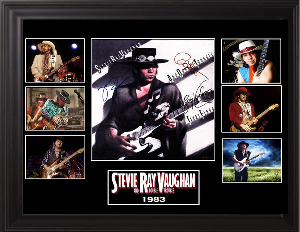 Stevie Ray Vaughan Double Trouble Signed Texas Flood Lp - Zion Graphic Collectibles