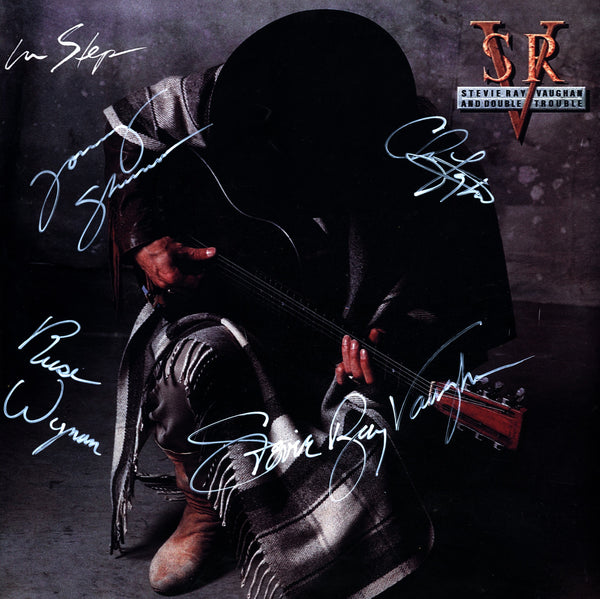 Stevie Ray Vaughan Autographed LP