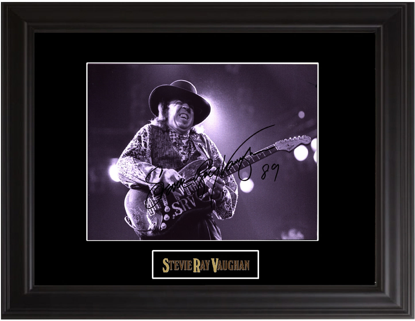 Stevie Ray Vaughan Autographed photo - Zion Graphic Collectibles
