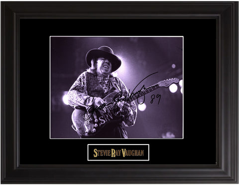 Stevie Ray Vaughan Autographed photo - Zion Graphic Collectibles