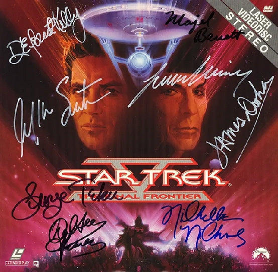 Star Trek: The Final Frontier Signed Movie Disc