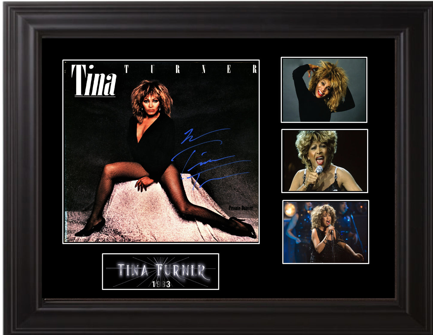 Tina Turner Autographed LP - Zion Graphic Collectibles