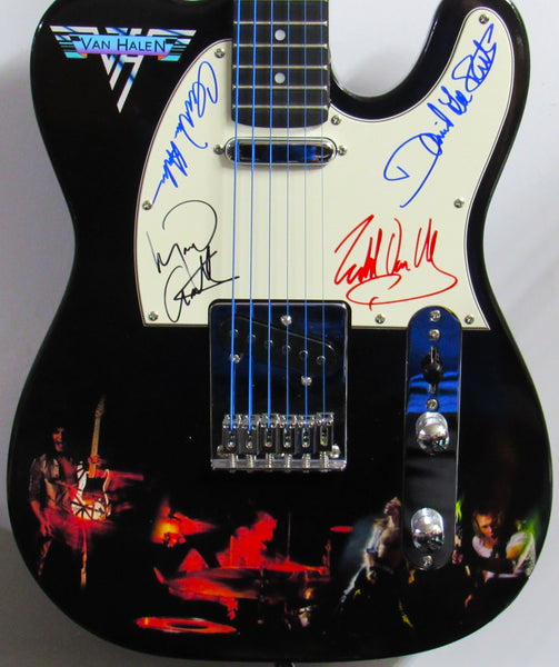 Van Halen Autographed Guitar - Zion Graphic Collectibles